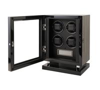 Mulhouse Watch Winder 4 Watches Black Wood KXD0710 - Unisex - Wood Black 20 x 20 x 35cm
