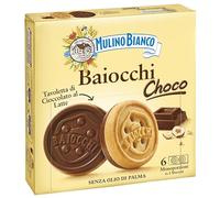 MULINO BIANCO Baiocchi Choco - Italian Chocolate Filled Cookies 144g