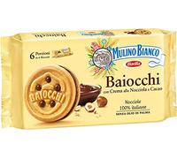 Mulino Bianco Baiocchi Chocolate Crinkle Biscuits Cake with Chocolate 336 g Multi Pack Snack 3 x