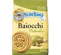 6x Mulino Bianco Pistacchio Kekse mit Pistazien Kekse mit Pistazien und Mürbeteig ideal zum Frühstück oder Snack ohne Palmöl 240 g