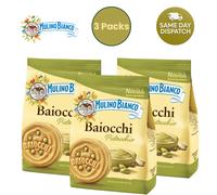 6x Mulino Bianco Pistacchio Kekse mit Pistazien Kekse mit Pistazien und Mürbeteig ideal zum Frühstück oder Snack ohne Palmöl 240 g