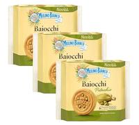 MULINO BIANCO Baiocchi Pistachio - Pistachio Filled Biscuits 168g x 3 parcels