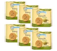 MULINO BIANCO Baiocchi Pistachio - Pistachio Filled Biscuits 168g x 6 parcels