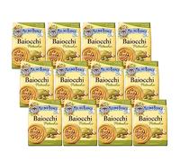 MULINO BIANCO Baiocchi - Shortbread cookies, biscuits with pistachio filling 240g (Pistachio, x12)