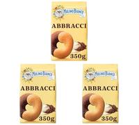 Mulino Bianco Barilla Abbracci Biscuits - Chocolate and Cream Cookies - Italian Snack Pack Biscuits - Single Pack of 3 x 350g