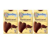 MULINO BIANCO Batticuori Italian shortbread cocoa biscuits 350g x 3 packets (Batticuori, x3)