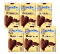 MULINO BIANCO Batticuori Italian shortbread cocoa biscuits 350g x 6 packets (Batticuori, x6)