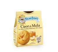 MULINO BIANCO - Biscuits Cuor di Mela - Italian Sandy Biscuits with Apples Filled - 250 g Bag