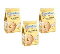 Mulino Bianco Canestrini 200g Italian Biscoti Cookies | Soft Shortbread Pastries Biscuits | GMO & Palm Oil Free | Filled with Creamy Chocolate | Icon of Taste and Goodness (Canestrini 200g, 3 Pack)