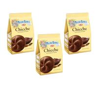 Mulino Bianco Chicche Cacao 200g Italian Biscoti Cookies | Soft Shortbread Pastries Biscuits | GMO & Palm Oil Free | Creamy Chocolate | Icon of Taste and Goodness (Chicche Cacao 200g, 3 Pack)