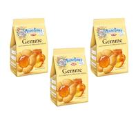 Mulino Bianco Gemme 200g Italian Biscoti Cookies | Soft Shortbread Pastries Biscuits | GMO & Palm Oil Free | Filled with Creamy Chocolate | Icon of Taste and Goodness (Gemme 200g, 3 Pack)