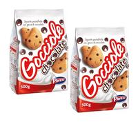 Mulino Bianco Gocciole Chocolate 500g Italian Biscoti Cookies | Soft Shortbread Pastries Biscuits | GMO & Palm Oil Free | Icon of Taste and Goodness (Gocciole Chocolate 500g, 2 Pack)
