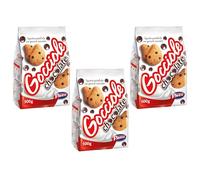 Mulino Bianco Gocciole Chocolate 500g Italian Biscoti Cookies | Soft Shortbread Pastries Biscuits | GMO & Palm Oil Free | Icon of Taste and Goodness (Gocciole Chocolate 500g, 3 Pack)