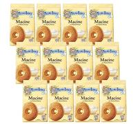 MULINO BIANCO Macine - Italian shortcrust pastry cookies with cream flavour 350g x 12 packets (Macine, x12)