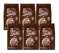 MULINO BIANCO Pan di stella - Italian chocolate biscuits with glazed stars 350g x 6 packets (Pan di stella, x6)