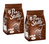 Mulino Bianco Pan Di Stelle 350g Italian Biscoti Cookies | Soft Shortbread Pastries Biscuits | GMO & Palm Oil Free | Creamy Chocolate | Icon of Taste and Goodness (Pan Di Stelle 350g, 2 Pack)