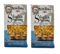 Mulino Bianco: "Sfoglia di Grano" Cracker-reduced salt - 17.63 Oz (500g)- pack of 2 [ Italian Import ]
