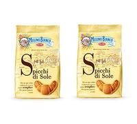 Mulino Bianco: "Spicchi di Sole" shortbread with butter and eggs - 14 Oz (400g) Pack of 2 [ Italian Import ]