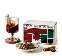 Mulled Wine & Cider Spice Blend -Holiday Mulling with Cinnamon, Star Anise&cloves, 88g (1 box*4 sachets) for Hot Mocktails