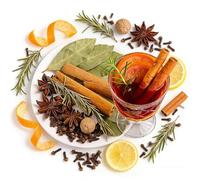 Mulled Wine Holiday Mulling with Cinnamon, Star Anise&cloves, （22g）for Hot Mocktails