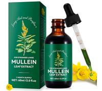 Mullein Drops for Lungs, 60ML Mullein Leaf Extract Supplement, for Lung Cleanse and Respiratory Support, Healthy Breathing - 2.02 fl oz Fast Absorption