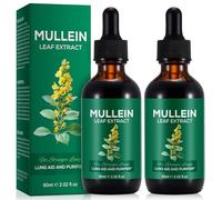 Mullein Drops for Lungs, Mullein Leaf Extract Herbal Supplements Drops for Fast Absorption (2PCS)