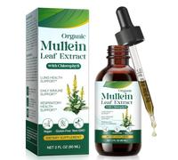 Mullein Drops for Lungs, Mullein Leaf Extract Liquid for Lung Cleanse & Respiratory Support, Easy Absorption Herbal Supplement, Support Clear Breathing & Healthy Airways for Adults 60ml