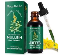 Mullein Drops Mullein Leaf Extract for Lung, Mullein Leaf Liquid Drops, Mullein Extract with Chlorophyll, Natural Health Supplement Drops for Lung Cleanse and Respiratory Health, Fast Absorption, 60ml