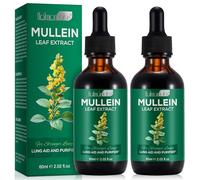 Mullein Drops, Mullein Leaf Extract Herbal Supplements Drops for Fast Absorption (2PCS)