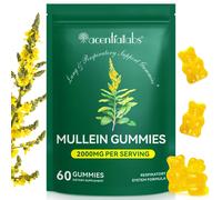 Mullein Gummies 2000mg for Lungs -Mullein Leaf Extract for Lungs Cleanse & Detox, Respiratory Health Gummies, Digestive Support, Immune Booster 60 Co
