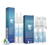 Mullein Gums Set - 2× Gum Gel & 2× Gum Regrowth Spray, Mullend Teeth Gel for Receding Gums & Tooth Care, Care for Teeth, Teeth Whitening