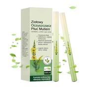 Mullein Inhaler Pen, 2PCS 1.5ml Lung Cleanse, Botanical Mullein Lung Cleanse Diffuser, Health Air Inhaler for Quit and Respiratory Support, Helps Clear Breathing