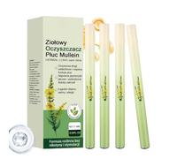Mullein Inhaler Pen, 4PCS 1.5ml Lung Cleanse, Botanical Mullein Lung Cleanse Diffuser, Health Air Inhaler for Quit and Respiratory Support, Helps Clear Breathing