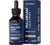 Mullein Leaf Extract Drops | High Strength 1000mg Liquid | 60ml - 60,000mg per Bottle | High Absorption | Vegan | Horbaach
