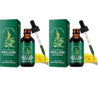 Mullein Leaf Extract for Lungs,60ML Premium Mullein Leaf Extract Drops Balance Mullein Drops for Lungs,Vegan Premium Mullein Leaf Extract Fast Absorption (Pack of 2)