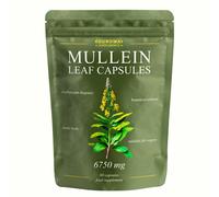 Mullein Leaf Extract for Lungs. Highest Strength 6750mg Mullein 10:1 Extract, Lung Detox & Respiratory Support | 60 Capsules | 2 Month
