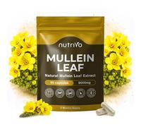 Mullein Leaf Extract for Lungs | Mullein Leaf Capsules - 9000mg from 20:1 Mullein Leaf Extract | for Lung Cleanse & Mucus Relief | 90 Capsules - 3 Month Supply