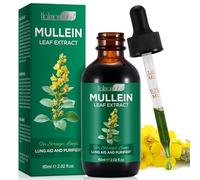 Mullein Leaf Extract for Lungs - Mullein Leaf Liquid Drops 60ml, 1 Month Supply, High Absorption, Vegetarian & Health Supplement