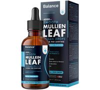 Mullein Leaf Liquid Drops - 60ml for 2 Month Supply - High Strength - Vegan - 60 Servings - Premium Mullein Leaf Extract