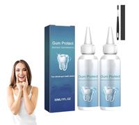 Mullend Teeth Repair Gel, Qylen Gum Gel, Qylen Gum Shield Therapy Gel, Mullein Gum Repair Gel, Levermart Teeth Whitening Essence, Teeth Repair Gel, Gum Therapy Gel for Recessed Gums (2pcs)
