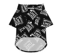 Mullet Lives Matter Hawaii Shirt Print Dog Clothes T-Shirt Beach for Puppy Cat 3XL