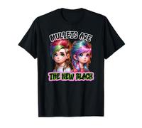 Mullets are the New Black Modern Mullet Vibes T-Shirt