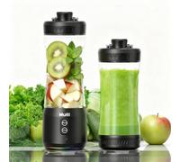Mulli Upgraded Portable Blender,Cordless 20oz Mixer Cup | Mini blender with leak-proof lid & straw lid.Crushes ice & frozen fruit.Ideal for shakes,smoothies,travel,office & kitchen