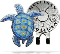 MULLIGAN HOOLIGAN Turtle Golf Ball Marker + Magnetic Hat Clip, Funny and Unique Golf Gift, Premium Quality, The Perfect for Your Favorite Golfer, Golf Accessories for Any Occasions
