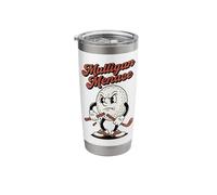 Mulligan Menace Retro Angry Golf Ball Funny Golfing Golfer Stainless Steel Insulated Tumbler