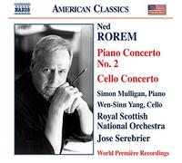Mulligan:Yang:Rsno - ROREM: Piano Concerto No. 2 / Cello Concerto