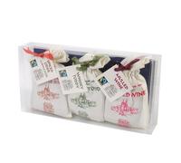 Mulling Spices Gift Set: 3 Cotton Bags With 4 Sachets Each For Mulled Wine, Spiced Cider and Whisky Toddy
