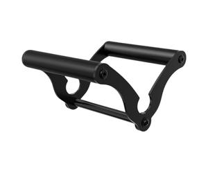 Mullti -grip Ground Lead Handle Attachment - Solid Steel Rowing Handle with Rubber Grip, Heavy Black Earth Lead Attachment | Gym Equipment for Exercises A