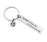 MULMINA Couples Keychain Keyring Gifts for Boyfriend Girlfriend Husband Wife Keychains Gifts for Him Her Birthday Anniversary Valentine's Day-Thank You For All That You Do