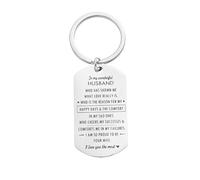 MULMINA Couples Keychain Keyring Gifts for Boyfriend Girlfriend Husband Wife Keychains Gifts for Him Her Birthday Anniversary Valentine's Day-I Am So Proud To Be Your Wife